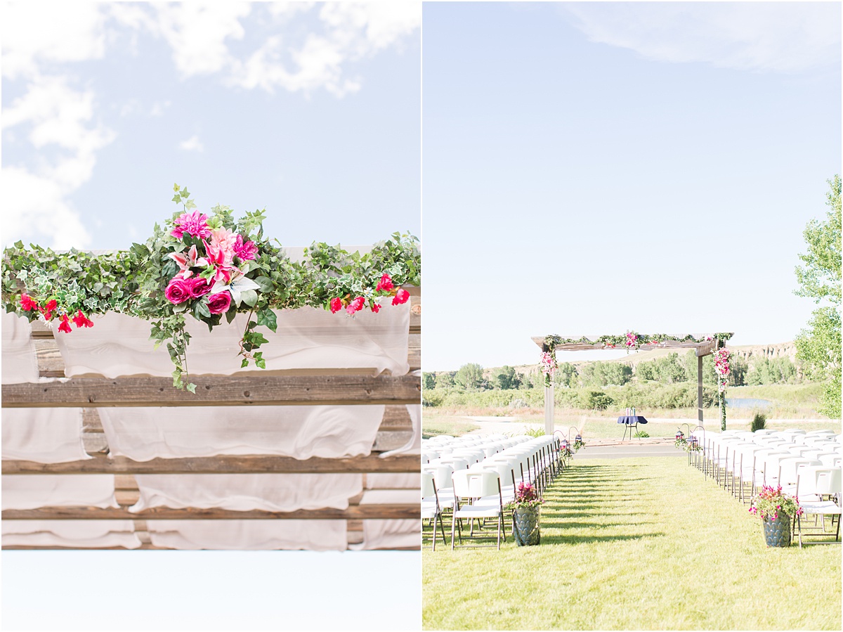 Trout On Inn Navy & Fuchsia Wyoming Summer Wedding Carly & Kevin
