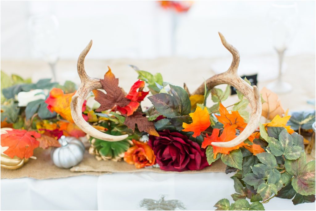 Burgundy & Orange Wyoming Wedding Fall Inspired Reception