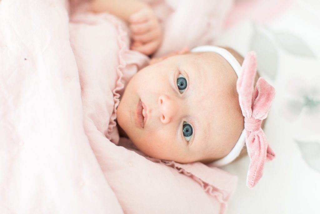 Casper Wyoming Newborn Lifestyle Photography Pink Baby Girl